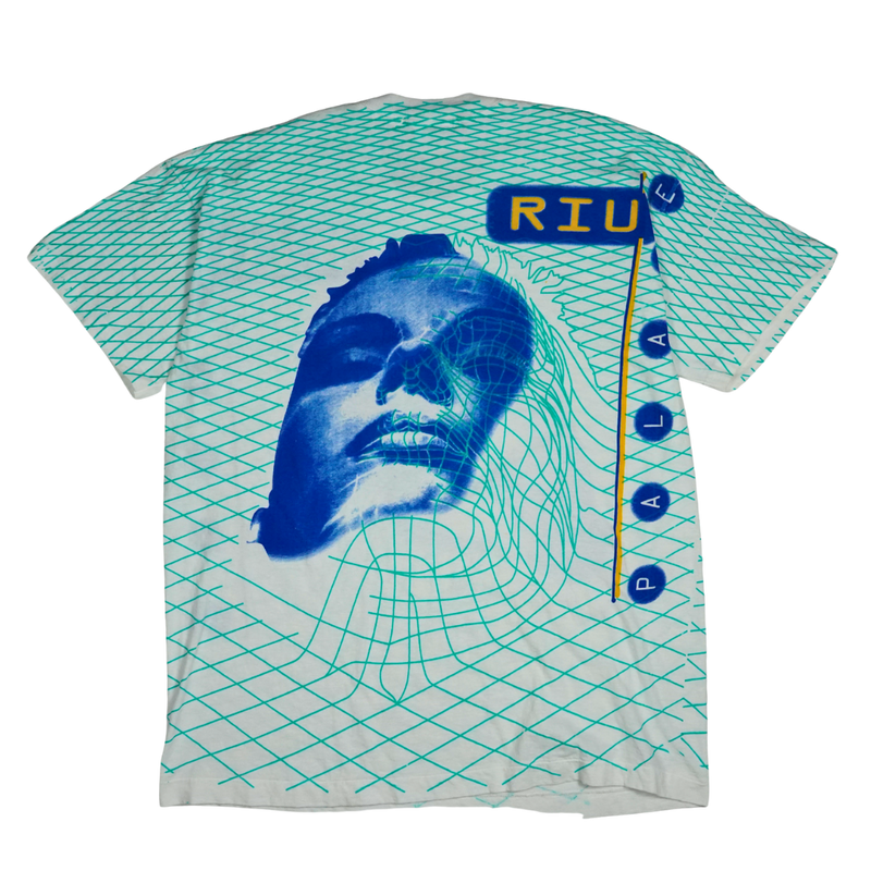 1990s RIU Palace Ibiza Dreamscape Grid Face Tee