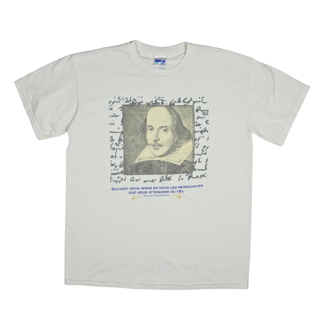 2000s Gildan Shakespeare Portrait Quote Tee