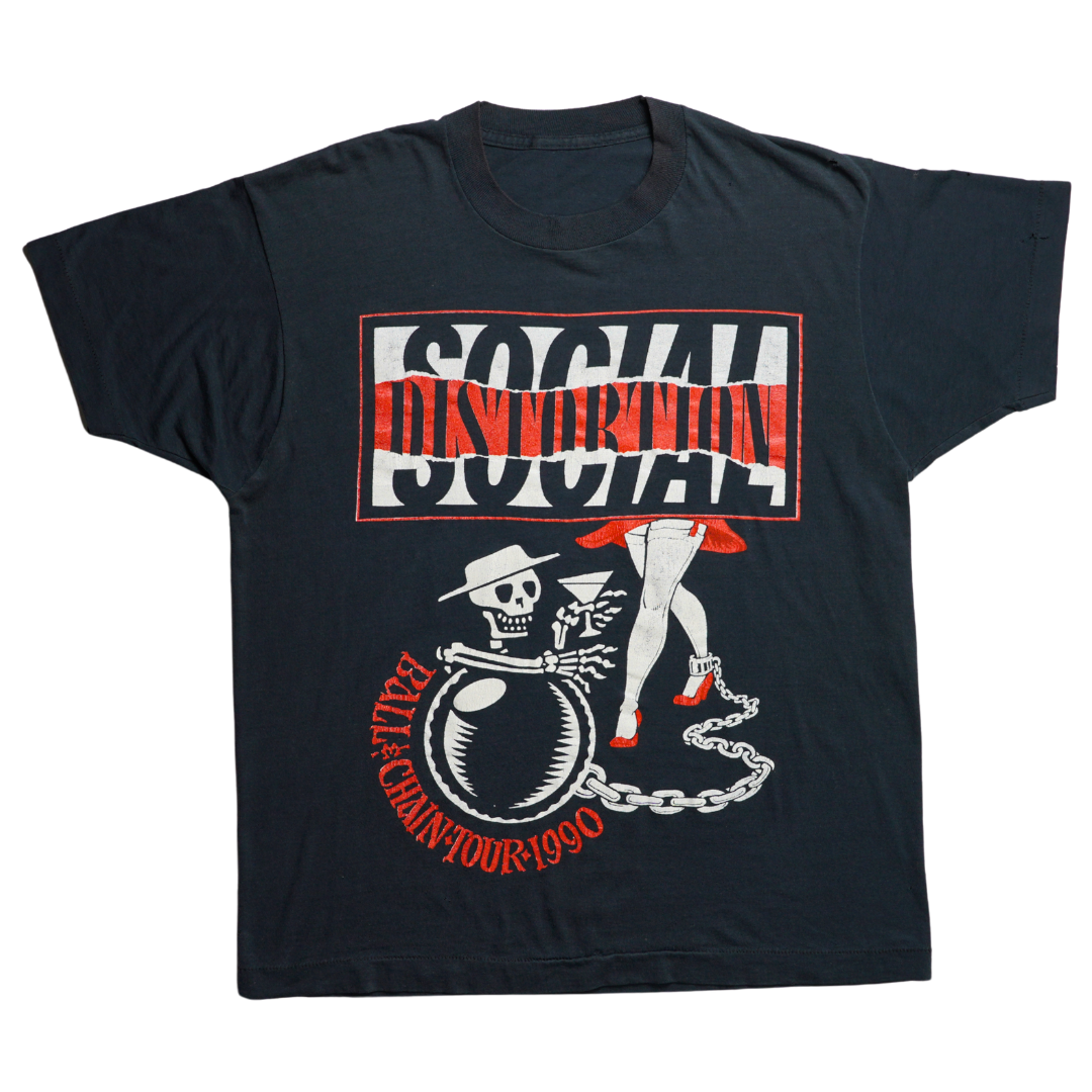 1990 Social Distortion Ball & Chain Tour Tee