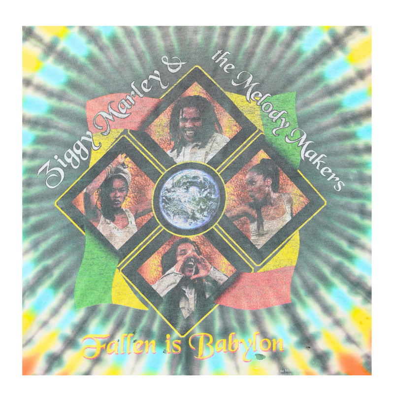 1997 Ziggy Marley Fallen Is Babylon Tour Tie-Dye Tee