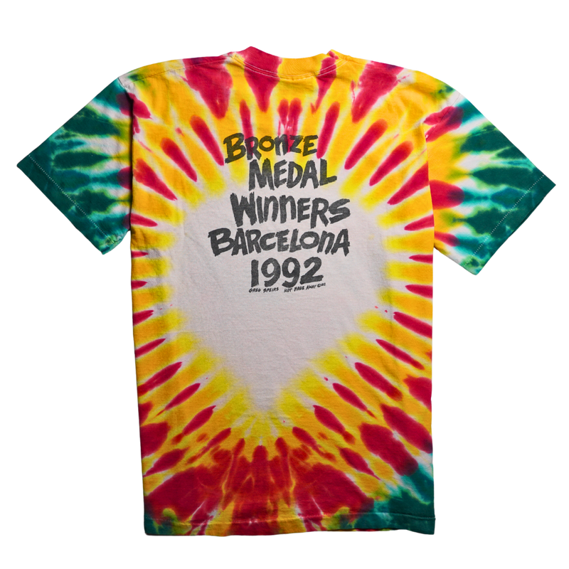 1992 Lithuania Basketball Skeleton Tee – Liquid Blue USA