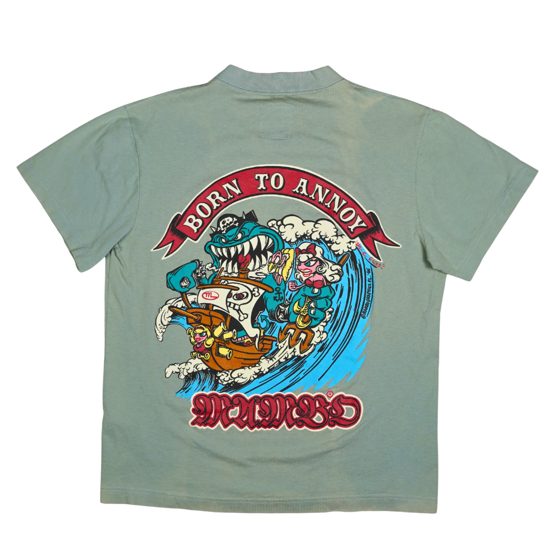 1990s Mambo Born to Annoy Surf Cartoon Tee