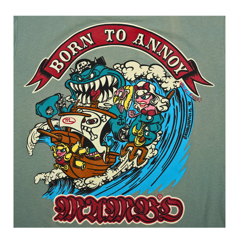 1990s Mambo Born to Annoy Surf Cartoon Tee