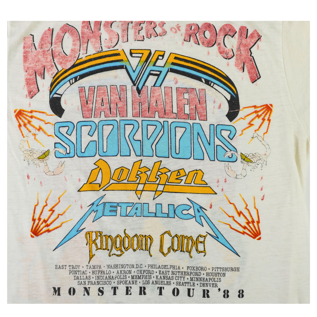 1988 Van Halen Monsters of Rock Tour Tee