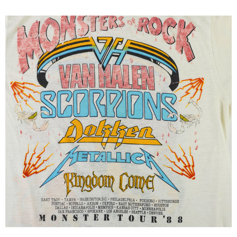 1988 Van Halen Monsters of Rock Tour Tee