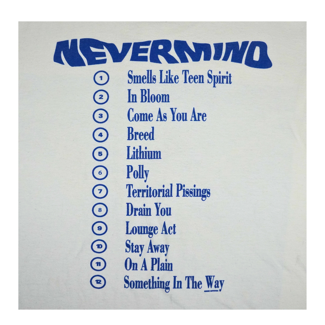 2002 Nirvana Nevermind Album Cover Promo Tee