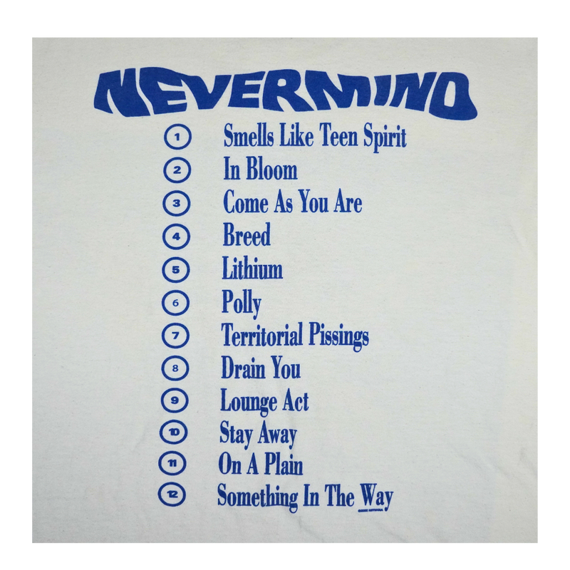 2002 Nirvana Nevermind Album Cover Promo Tee