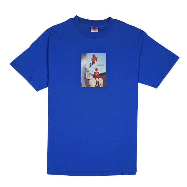 2000s Weezer Blue Horse Rider Graphic Tee