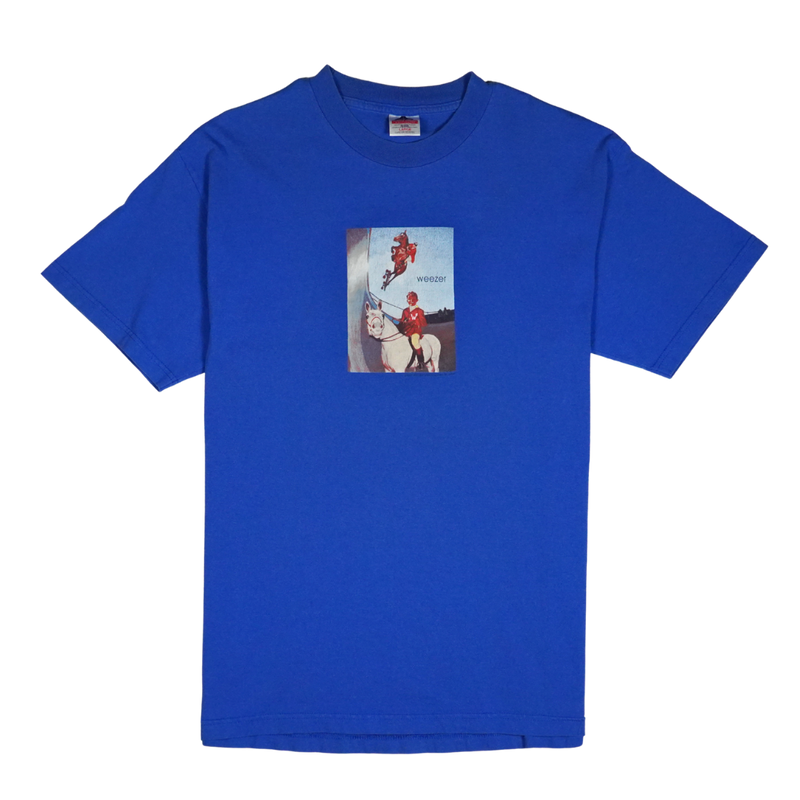 2000s Weezer Blue Horse Rider Graphic Tee