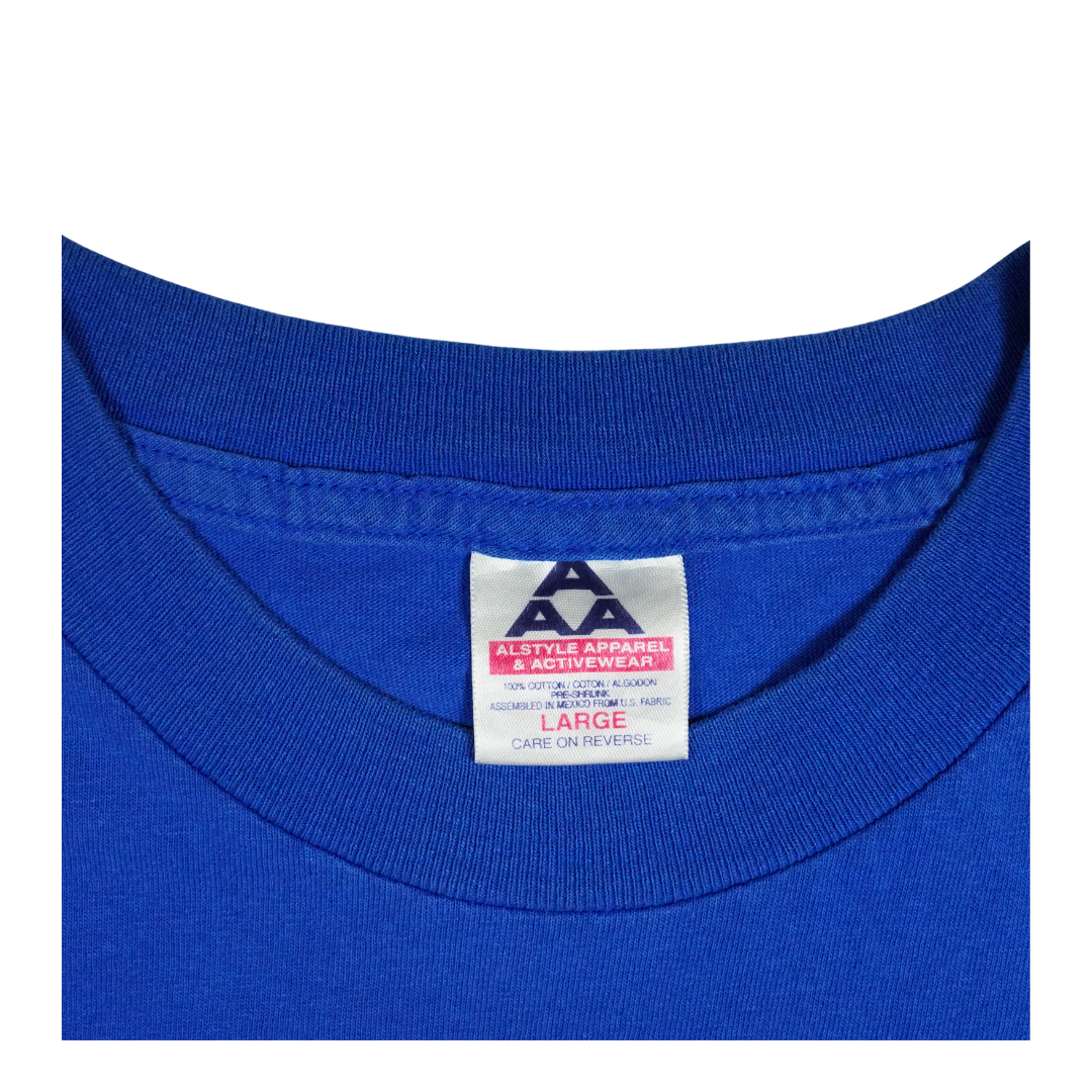 2000s Weezer Blue Horse Rider Graphic Tee