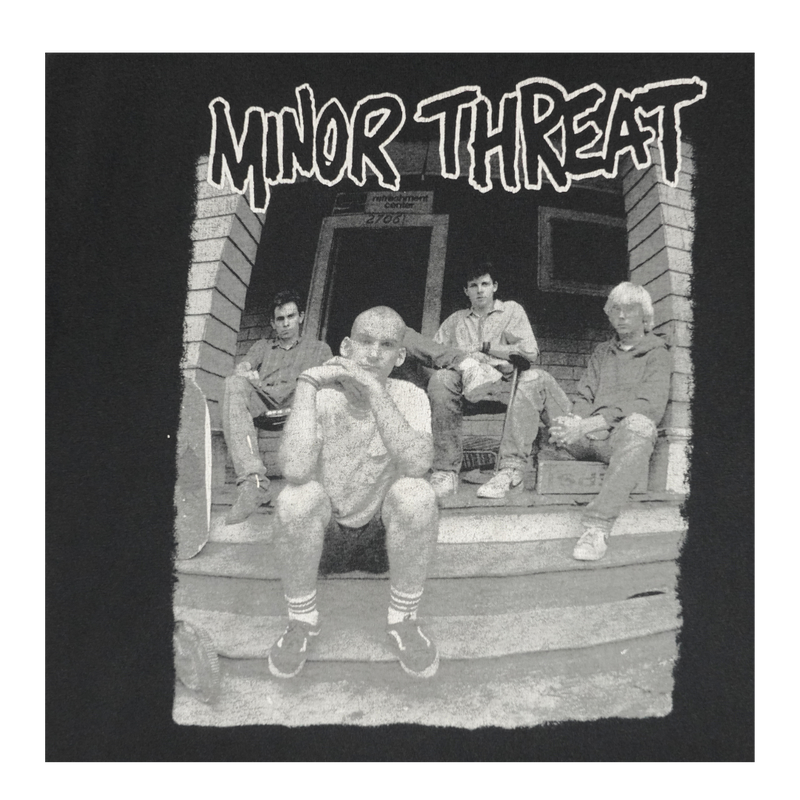 2000s Minor Threat Porch Photo Punk Tee