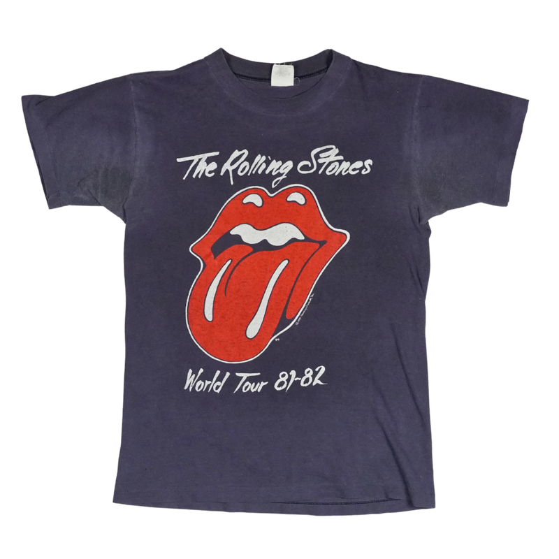1981 Rolling Stones World Tour Tongue Logo Tee