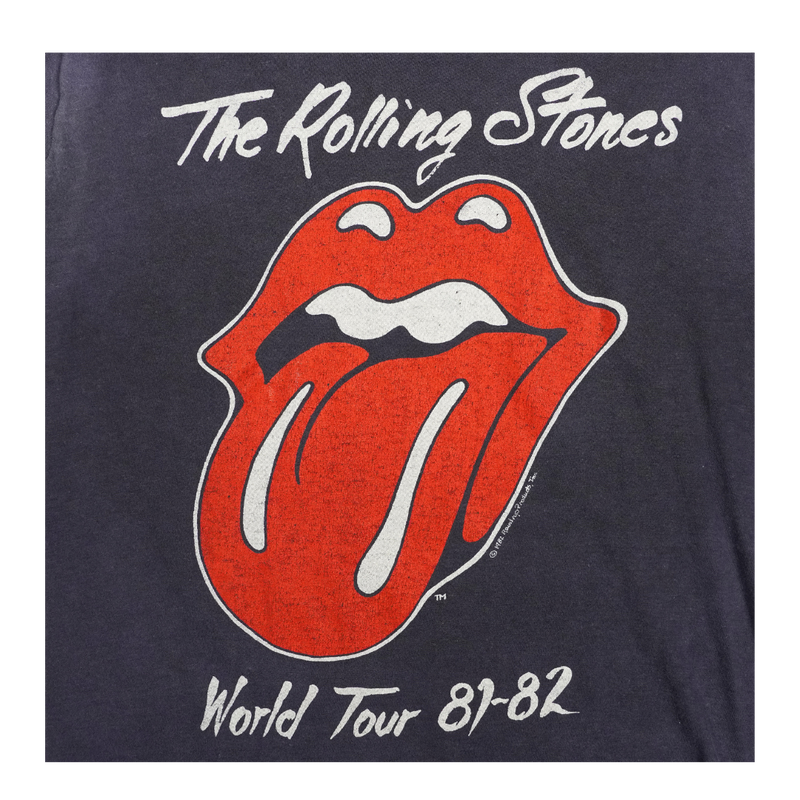 1981 Rolling Stones World Tour Tongue Logo Tee