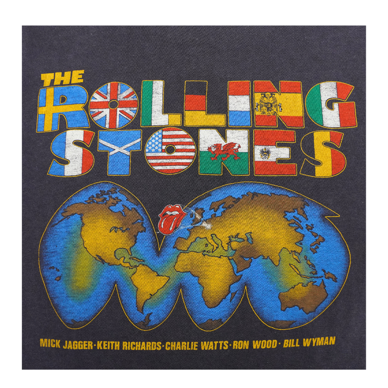 1981 Rolling Stones World Tour Tongue Logo Tee