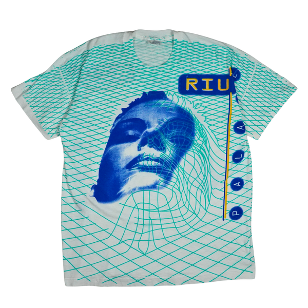 1990s RIU Palace Ibiza Dreamscape  Grid Face Tee