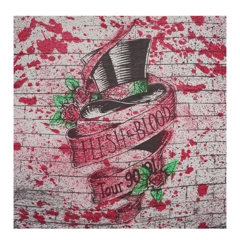 1990 Poison Flesh & Blood Tour All Over Print Tee