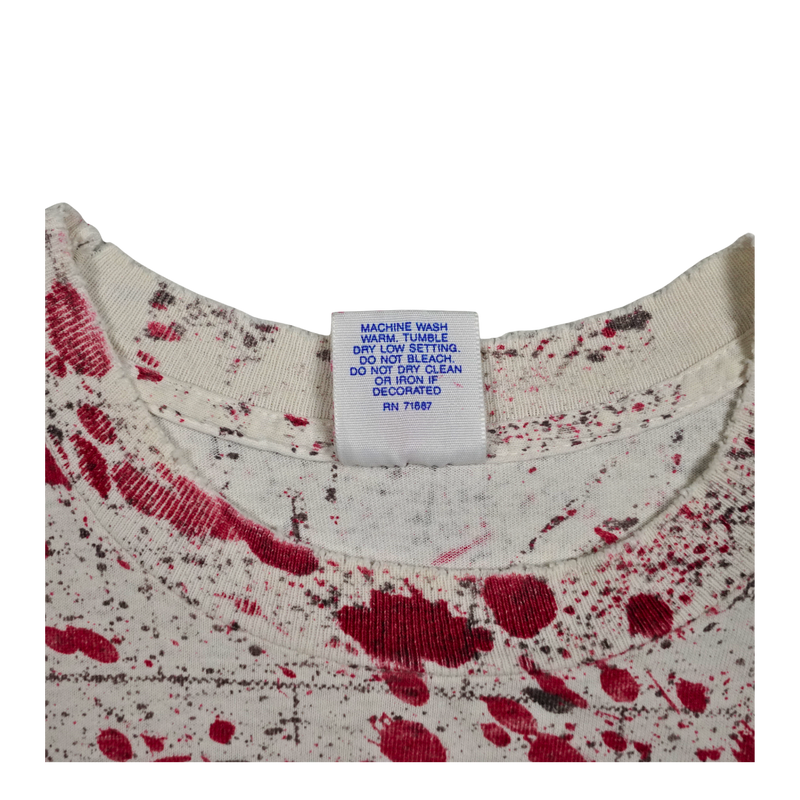 1990 Poison Flesh & Blood Tour All Over Print Tee