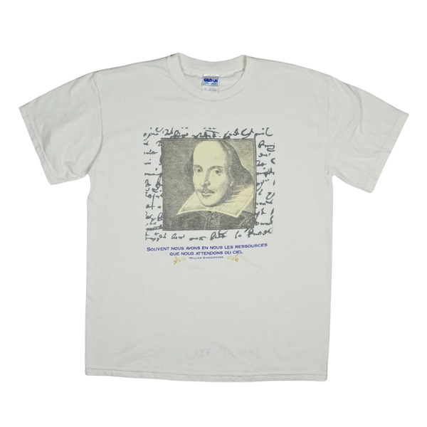 2000s Gildan Shakespeare Portrait Quote Tee