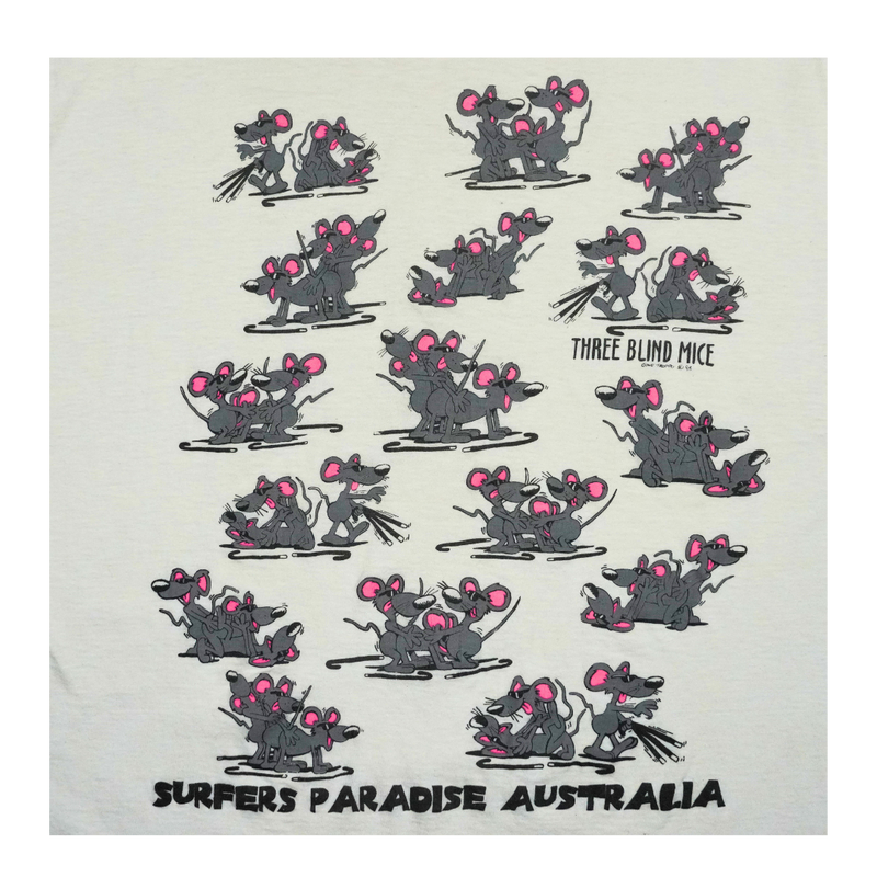 1993 Three Blind Mice Surfers Paradise Australia Tee
