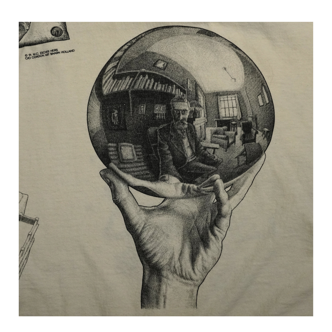 1991 Andazia M.C. Escher Graphic Art Tee