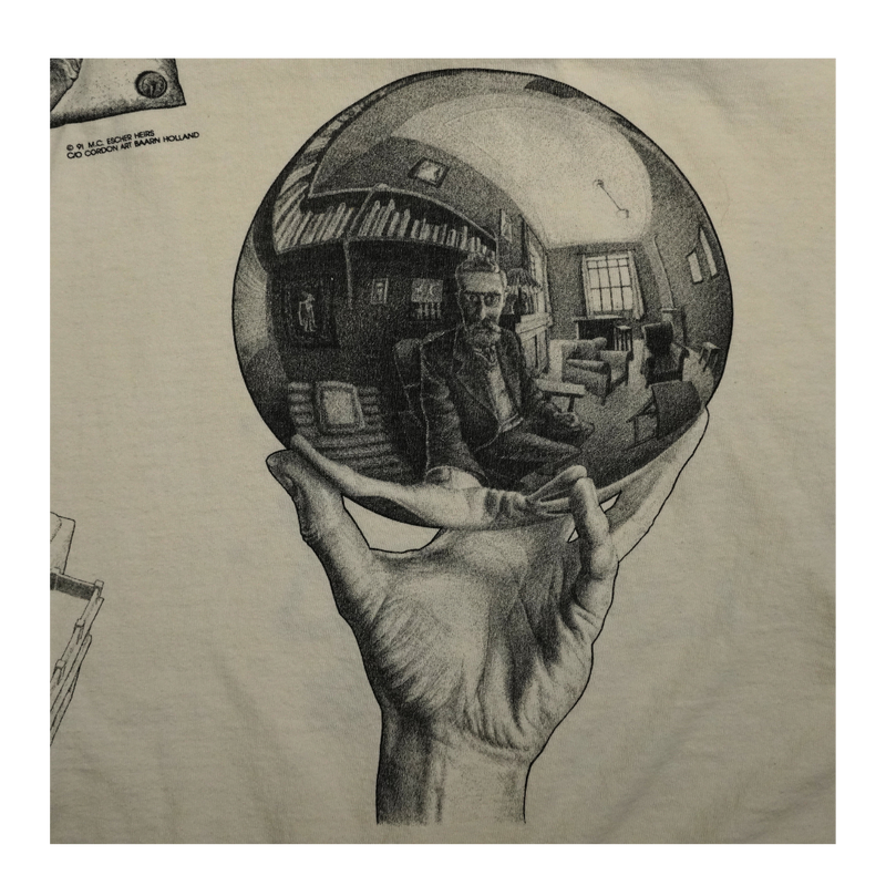 1991 Andazia M.C. Escher Graphic Art Tee