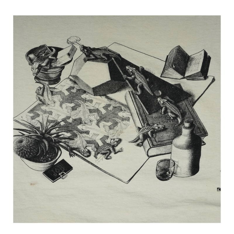 1991 Andazia M.C. Escher Graphic Art Tee