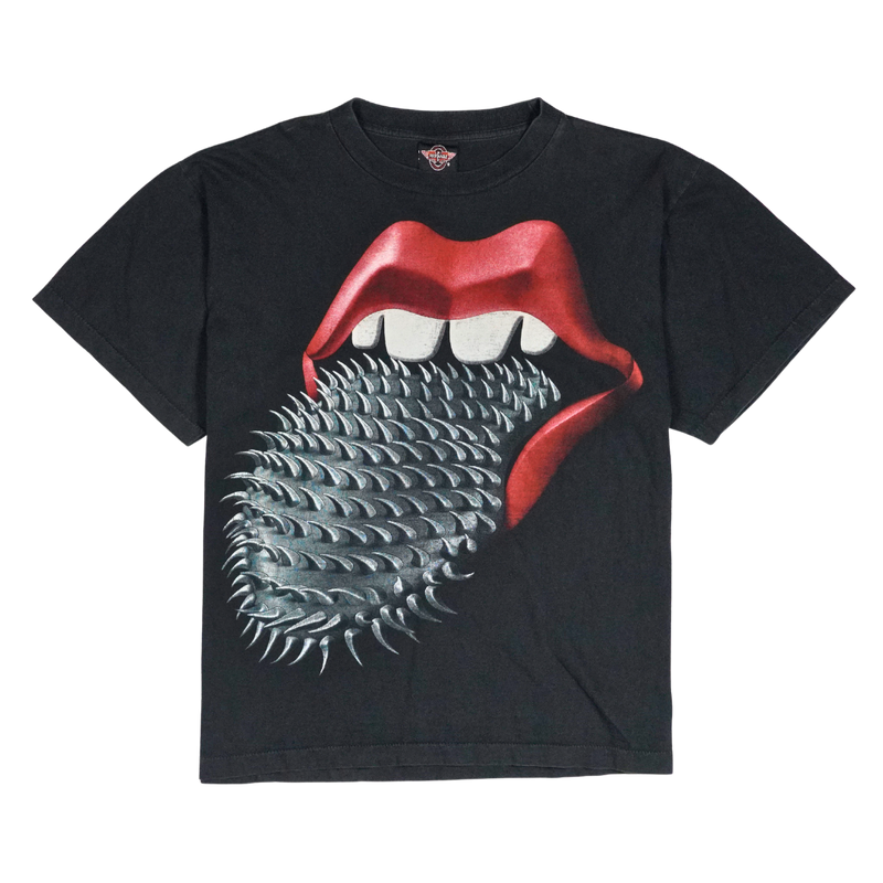 1990s Rock Eagle Spiked Tongue Lips Graphic Tee