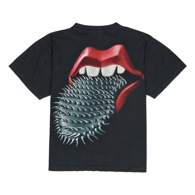 1990s Rock Eagle Spiked Tongue Lips Graphic Tee