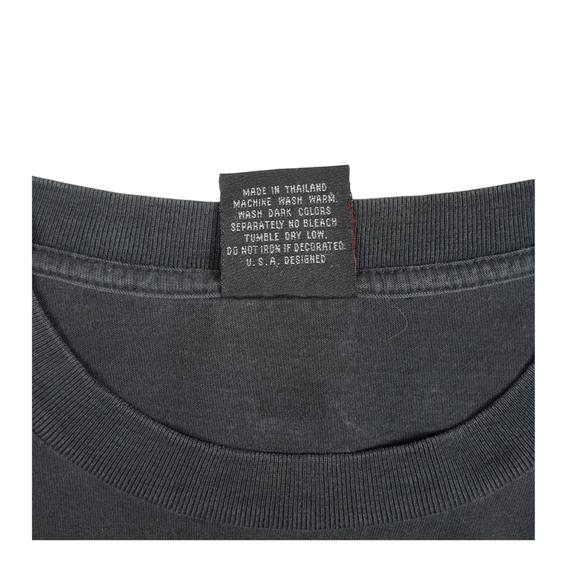 1990s Rock Eagle Spiked Tongue Lips Graphic Tee