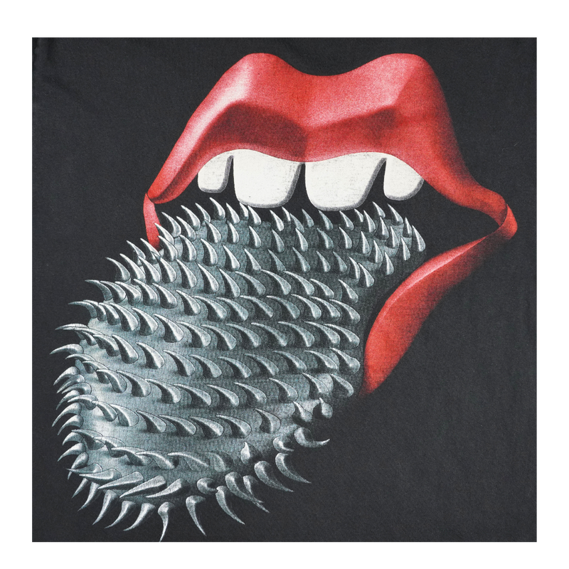 1990s Rock Eagle Spiked Tongue Lips Graphic Tee