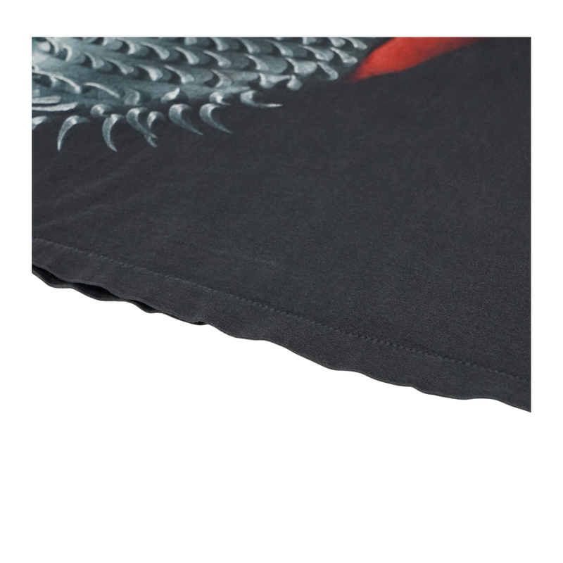 1990s Rock Eagle Spiked Tongue Lips Graphic Tee