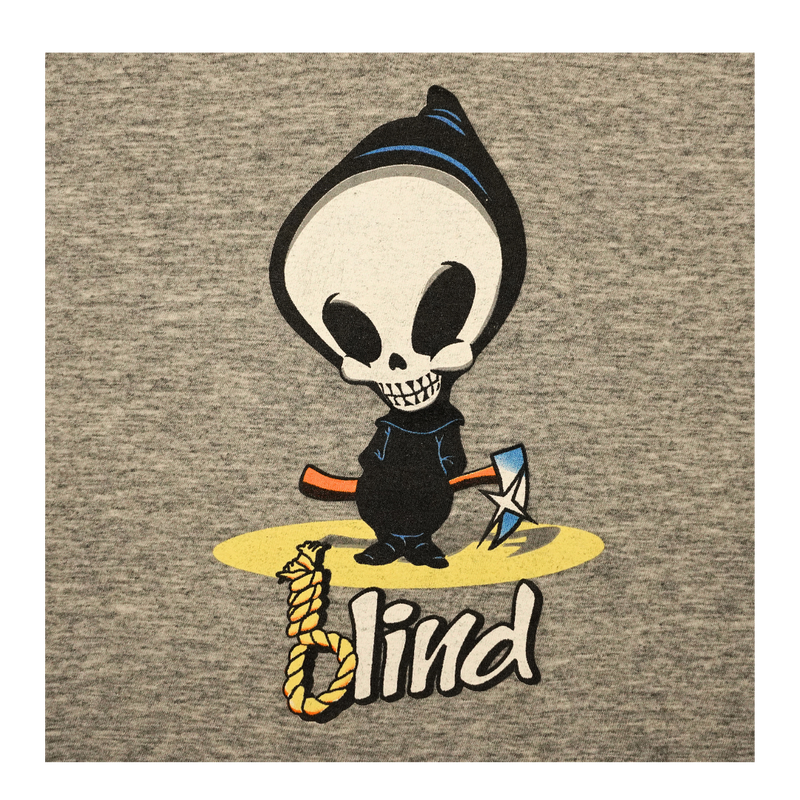1990s Blind Skateboards Grim Reaper Logo Ringer Tee