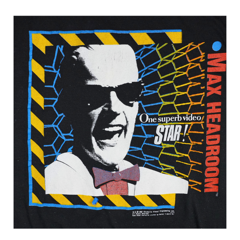 1987 Max Headroom Better T-Shirt Co. Promo Tee