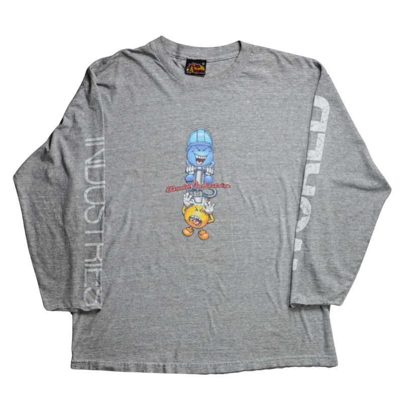 1999 World Industries Blue & Flame Long Sleeve Tee
