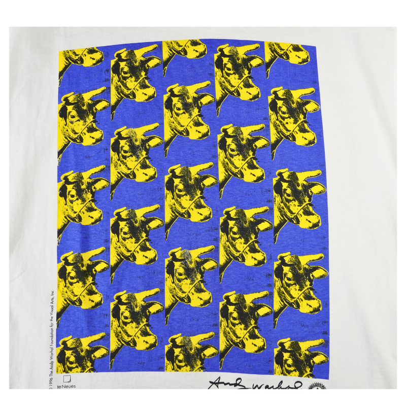 1996 Andy Warhol Cow Artwork Tee