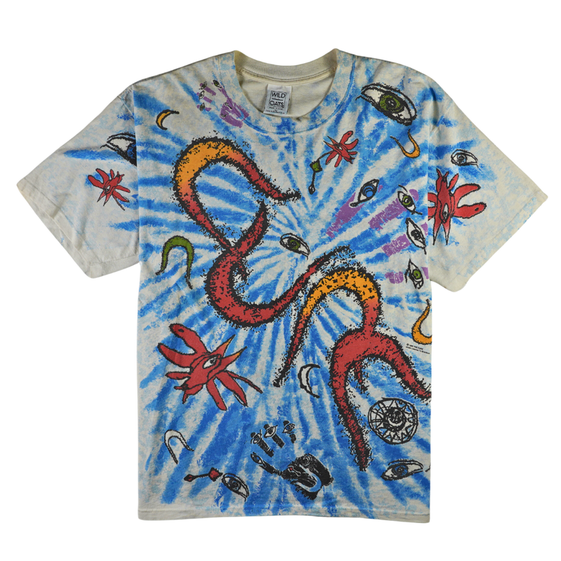 1992 The Cure Wild Oats Abstract Psychedelic Tee