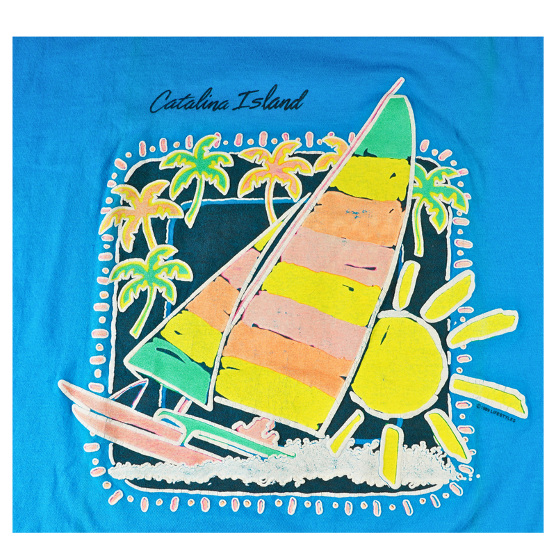 1989 Catalina Island Sailboat Tee