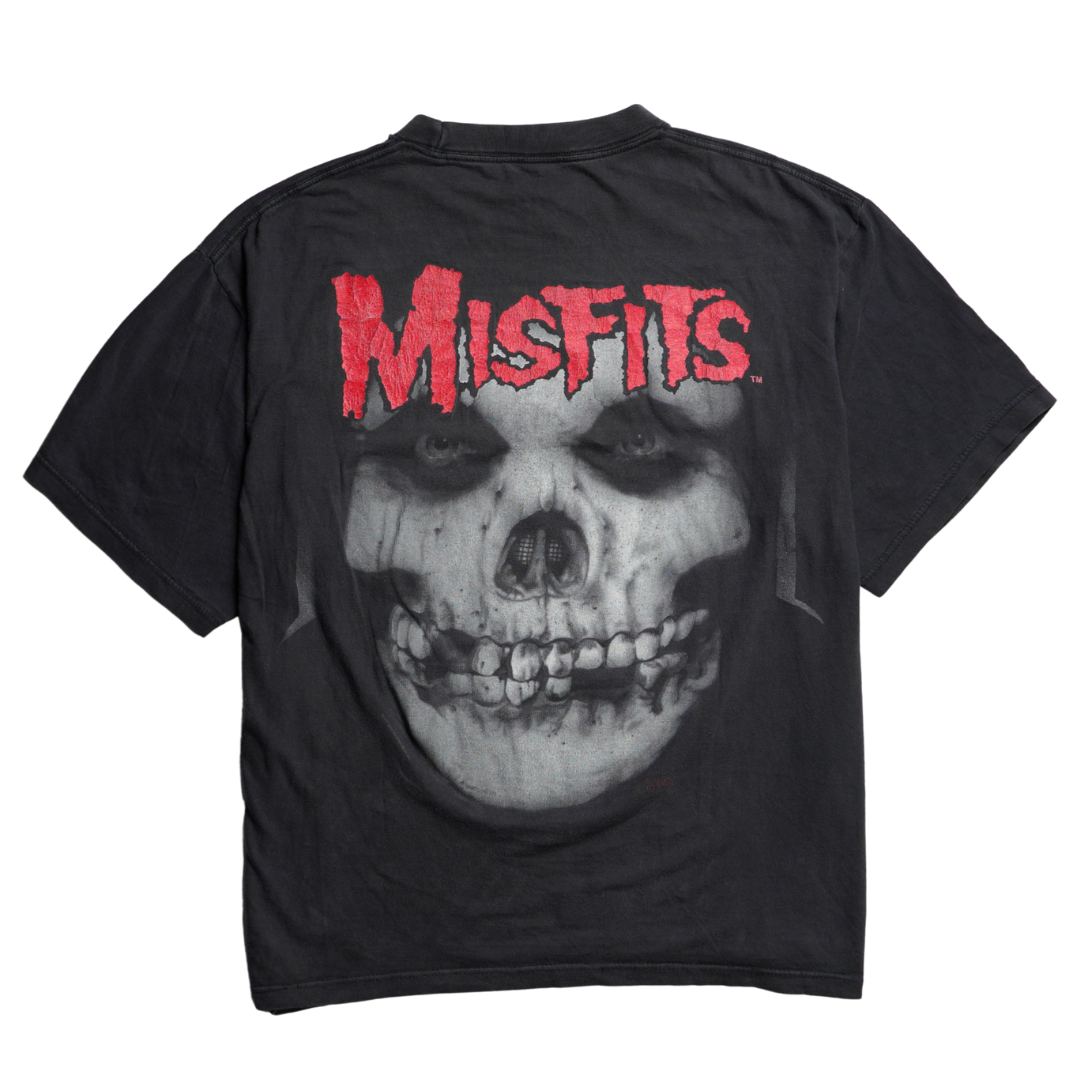 1995 Misfits Vintage Skull Face Double Sided Tee
