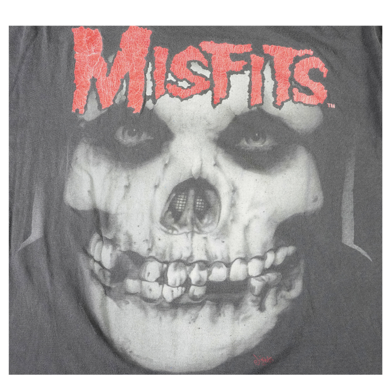 1995 Misfits Vintage Skull Face Double Sided Tee