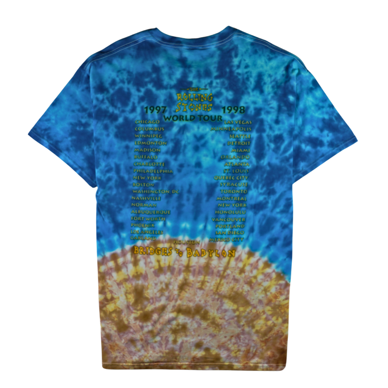 1997 Rolling Stones Bridges to Babylon Tour Tie-Dye Tee