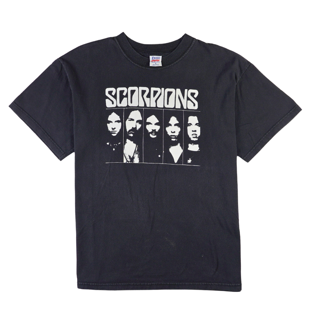 Y2K Scorpions Band Portrait Tee