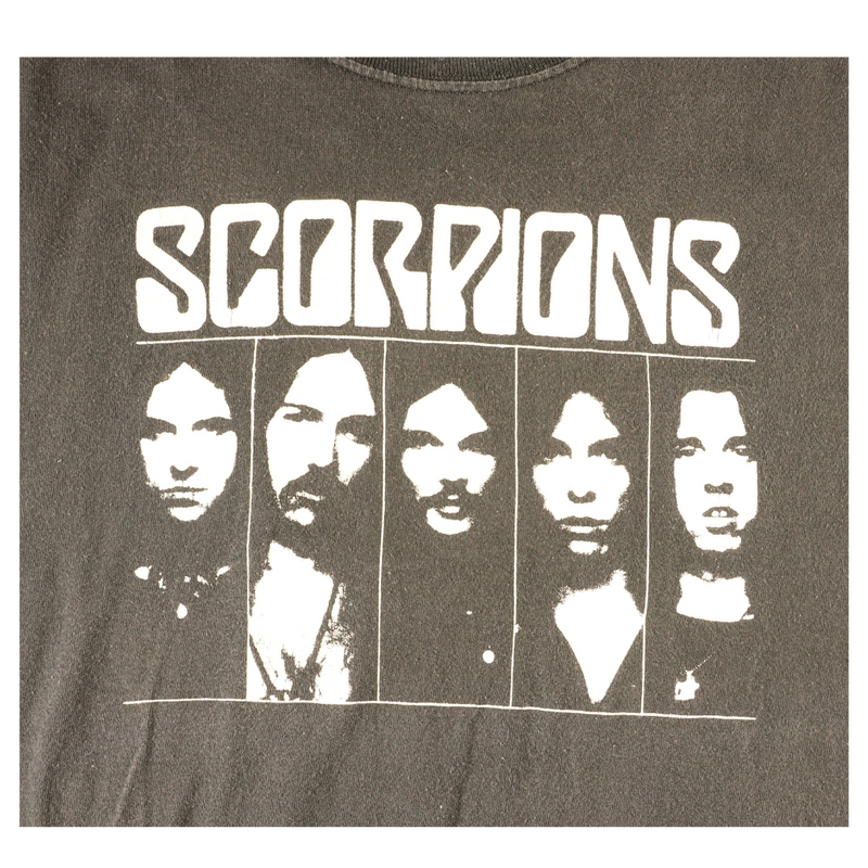 Y2K Scorpions Band Portrait Tee
