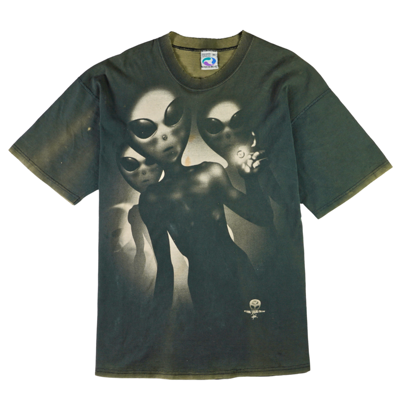 1996 Liquid Blue Alien Abduction UFO Tee