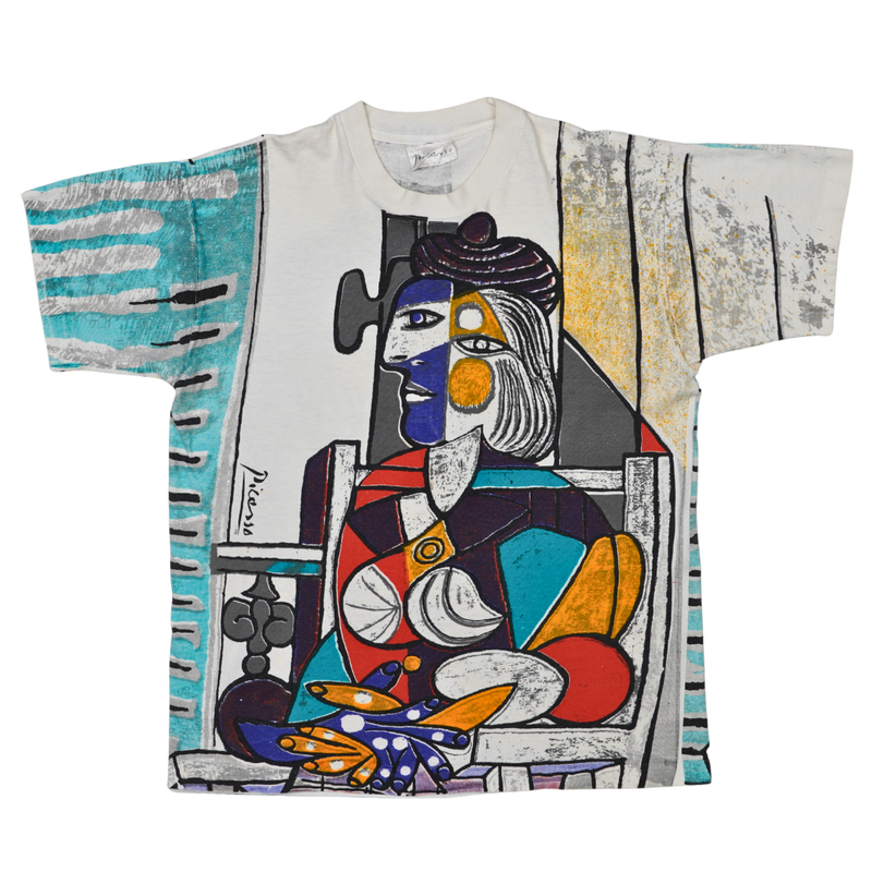 1991 Picasso AOP Woman in Armchair Art Tee