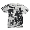 1991 Guns N’ Roses Vintage All-Over Print Newspaper Tee