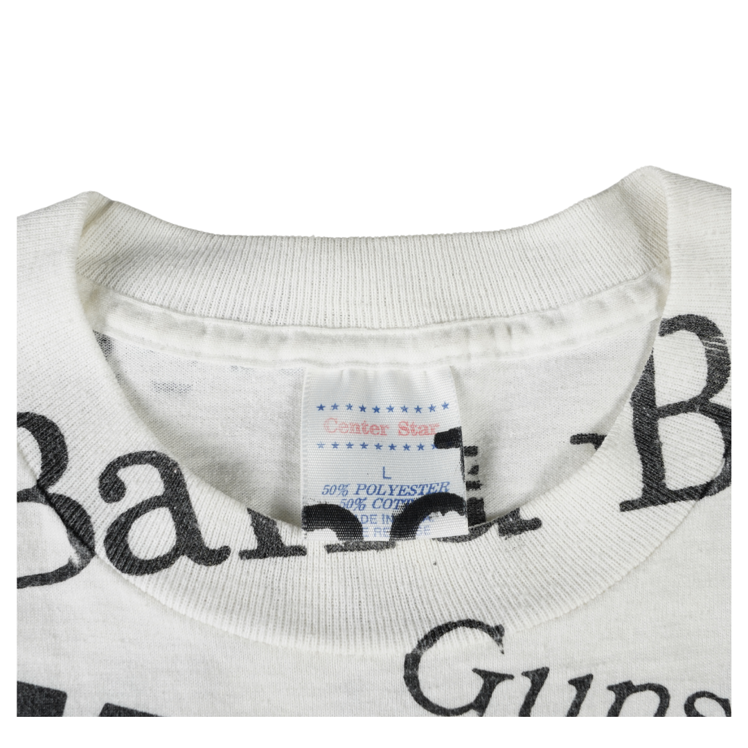 1991 Guns N’ Roses Vintage All-Over Print Newspaper Tee