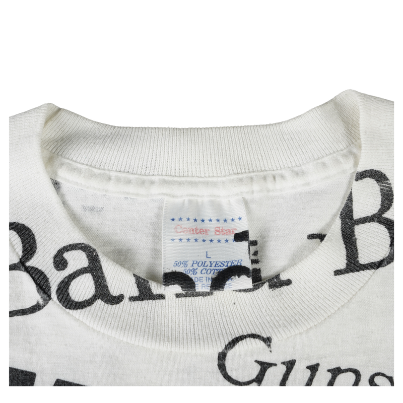 1991 Guns N’ Roses Vintage All-Over Print Newspaper Tee
