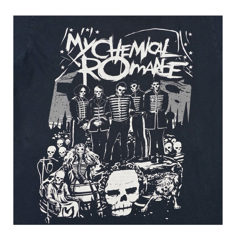 2000s My Chemical Romance Parade Skeletons Tee