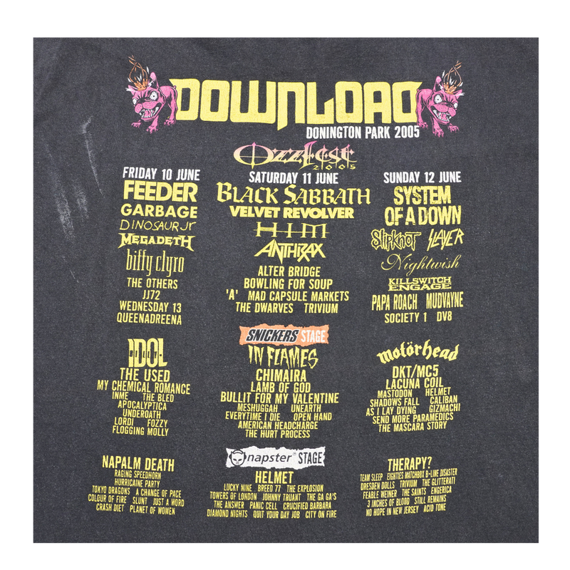 2005 Download Festival Donington Park Bulldog Tee