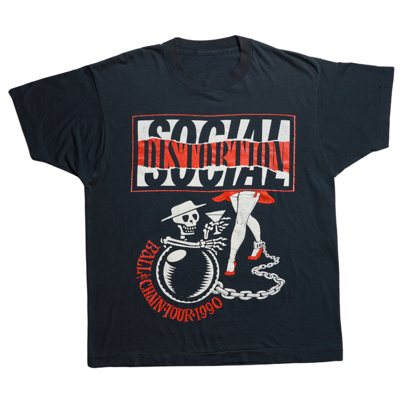 1990 Social Distortion Ball & Chain Tour Tee